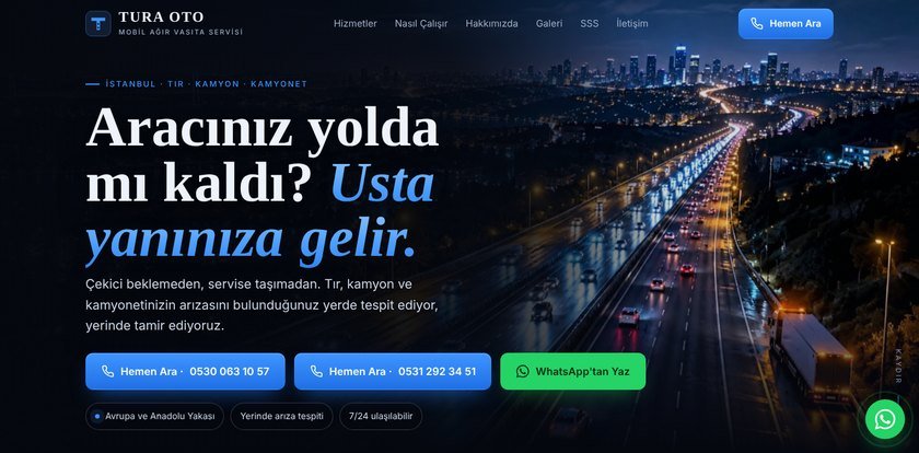 Tura Oto web sitesi